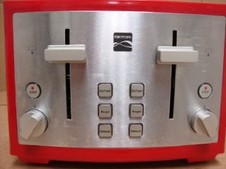 kenmore 4 slice toaster red