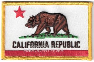 EF10 2205 CALIFORNIA STATE FLAG BIKER PATCH