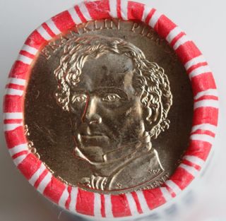 2010 D Franklin Pierce Presidential Dollar Coin $1 Roll