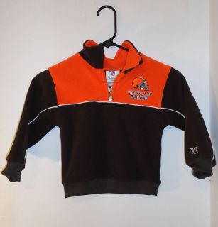 NFL Kids Cleveland Browns Football Youth Embroidered Fleece Jacket