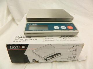Taylor Food Service 10 Pound Stainless Steel Finish Digita Foodl Scale