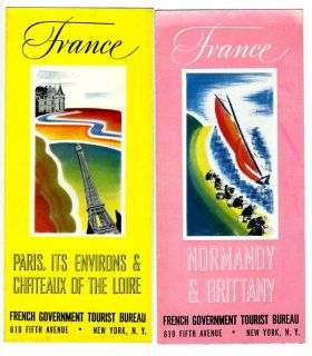 Brochures France 1939 New York Worlds Fair Paris Savoy Riviera