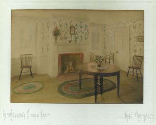 Fred Thompson Hand Colored Longfellows Dining Room