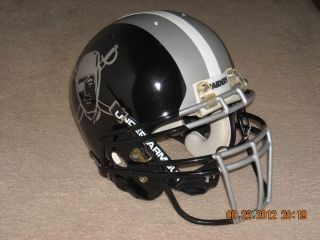  Raiders Custom Football Helmet Fullsize Schutt New Chinstrap