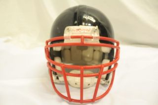 Riddell VSR 4 Football Adult Black Helmet Red Monster Open Top