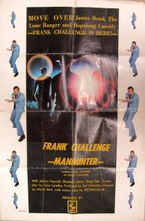 219 Frank Challenge Manhunter Poster Earl Owensby 74