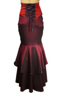  Dark Reaver Jacquard Bodice Corset Back Fishtail Skirt Gothic
