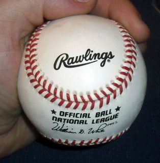 Jim Fregosi Hand Signed Baseball Rawlings Official NL Ball w Cube w
