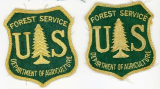  of Vintage Department Of Agriculture Forest Service Shoulder Patches