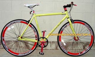  818 ALUMINUM ALLOY Fixie Fixed Gear Road Bike Bicycle 48 or 53cm GRN