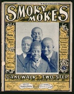 Smoky Mokes Holzmann 1899 Black Piano Cakewalk Two Step Vintage Sheet