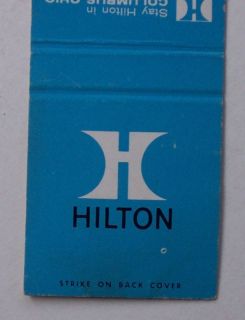 1980s Matchbook Hilton Inn Hotel Columbus Oh Franklin C