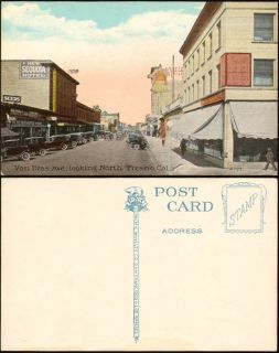 postcard van ness ave looking north fresno cal npc vintage postcard