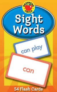 Sight Words Flash Cards Brighter Child Flash Cards New