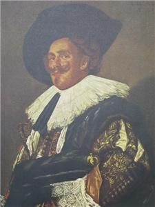Laughing Cavalier Frans Hals Dutch Vintage Lithograph