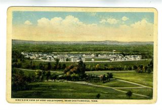 Birds Eye View Postcard of Fort Oglethorpe Near Chattanooga Tennessee