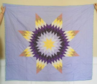  American Star Quilt handmade by Sioux Indians on Fort Peck Reservation