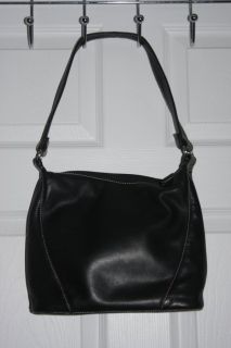  Fossil Black Leather Handbag Purse