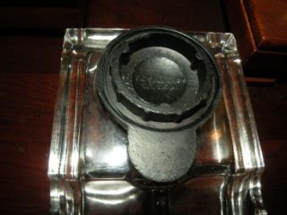 Antique Pressed Glass Cushman Denison The Gem Inkwell 1912 Bakelite
