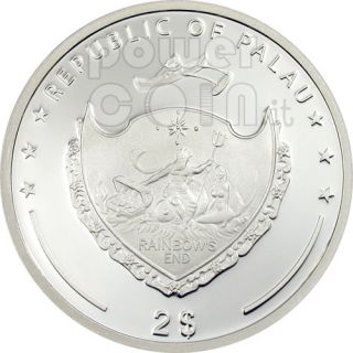 Mossy Frog World of Frogs Silver Coin 2$ Palau 2011