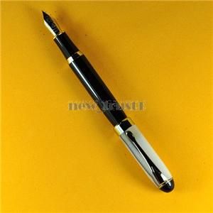 fountain pen white marbled 18kgp broad nib huashilai 24