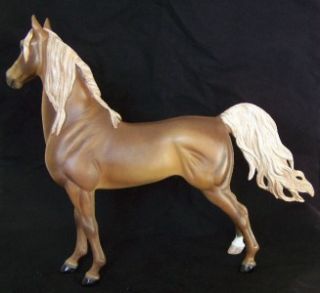 Gorgeous Chestnut Breyer ASB or Clock Horse cm OOAK and A Very Proud