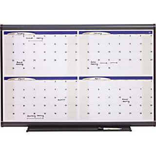 New Quartet Dry Erase 4 Month Modular Calendar Board