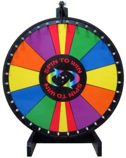 Trade Show Ready 30 Prize Wheel Game Spin Wheel New