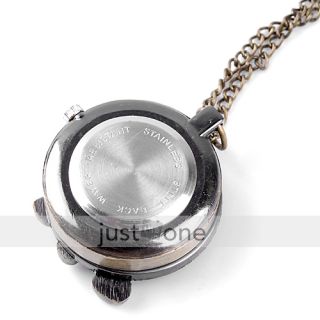 antique brass necklace cute fox pendant pocket watch artikel nr