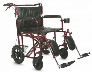 Medline Ultralight Bariatric Transport Chair Wheelchair