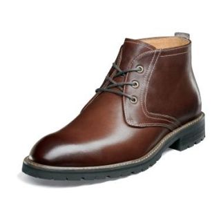 New in Box Florsheim Mens Gaffney Chukka Ankle Boots Brown Leather