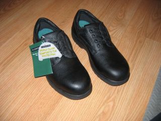 FLORSHEIM BLACK EUROCASUAL OXFORD SHOES (work occupational footwear