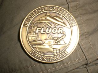 Fluor Private Security Contractor OIF Commemorative Challenge Coin