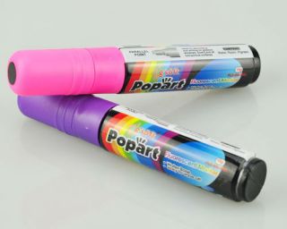 8PCS Color 10mm Fluorescent Liquid Chalk Nib Marker Pen 8 color