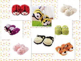 Aroma Home Fuzzy Friends Kids and Adult Cozy Warm Winter Slippers Cute