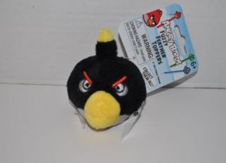 New Angry Birds Fuzzy Feather Pen Pencil Toppers Black Bird Stocking
