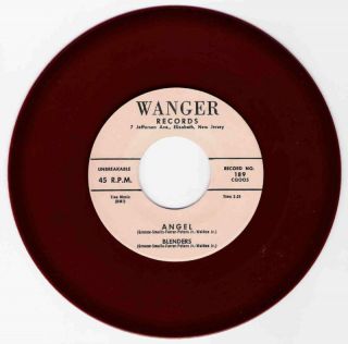 THE BLENDERS ANGEL ON WANGER STRONG VG MAROON WAX