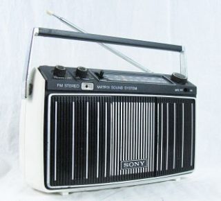 Vintage Sony Mr 9100W Am FM Portable Stereo Radio Boombox