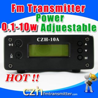 10W FM Transmitter Broadcast 99 Steps 0 10W Antenna Kit
