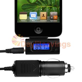 Black Car Radio FM Transmitter for Tablet Apple iPad 2 2nd Gen