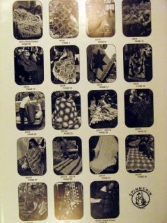 1973 vintage pattern booklet crochet, knit AFGHANS 21 styles