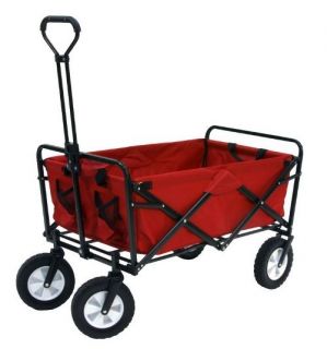 Folding Portable Collapsible Utility Wagon Toddler Garden Cart