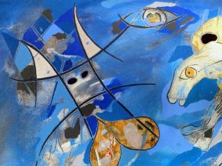 Gacy Abstract Figurative Latin American Tribute to Picasso Guernica