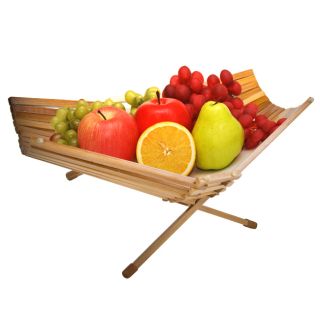 Fruit Basket Bowl Chef Collection Foldable Bamboo 100 Eco Friendly
