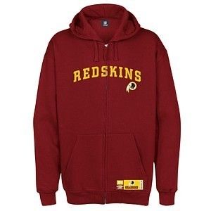 Washington Redskins Classic Heavyweight Full Zip Hooded Sweatshirt