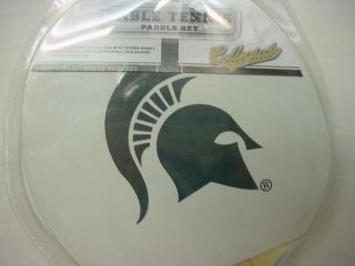  STATE SPARTANS SPARTY Table Tennis Paddle PING PONG NEW FRANKLIN