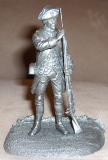 1977 Franklin Mint Fine Pewter Figure PRIVATE 2nd Maryland Regiment
