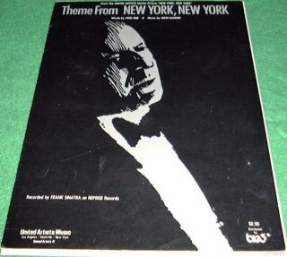 Theme from New York New York Frank Sinatra