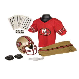 San Francisco 49ers Kids Youth Football Helmet Uniform Set