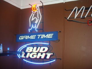 Bud Light Basketball Game Time Beer Neon Sign Large
